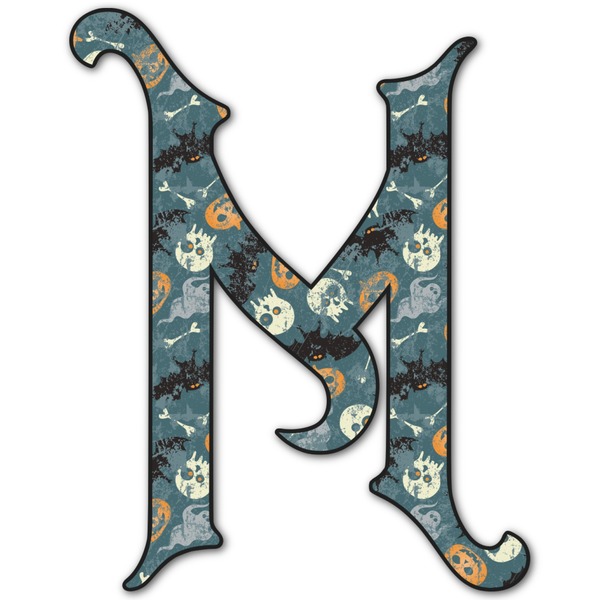 Custom Vintage / Grunge Halloween Letter Decal - Large (Personalized)