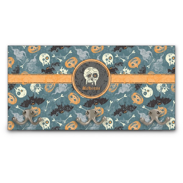 Custom Vintage / Grunge Halloween Wall Mounted Coat Rack (Personalized)