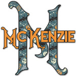 Vintage / Grunge Halloween Name & Initial Decal - Custom Sized (Personalized)