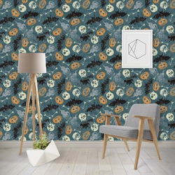 Vintage / Grunge Halloween Wallpaper & Surface Covering (Water Activated - Removable)
