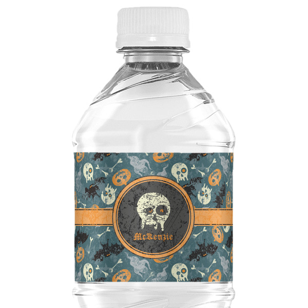 Custom Vintage / Grunge Halloween Water Bottle Labels - Custom Sized (Personalized)