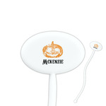 Vintage / Grunge Halloween Oval Plastic Stir Sticks (Personalized)