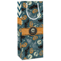 Vintage / Grunge Halloween Wine Gift Bags (Personalized)