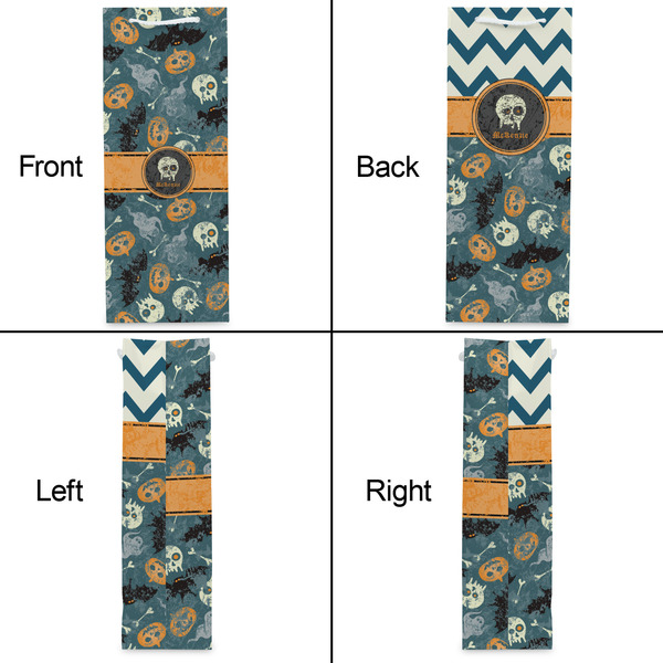 Vintage / Grunge Halloween Wine Gift Bag - Matte - Approval