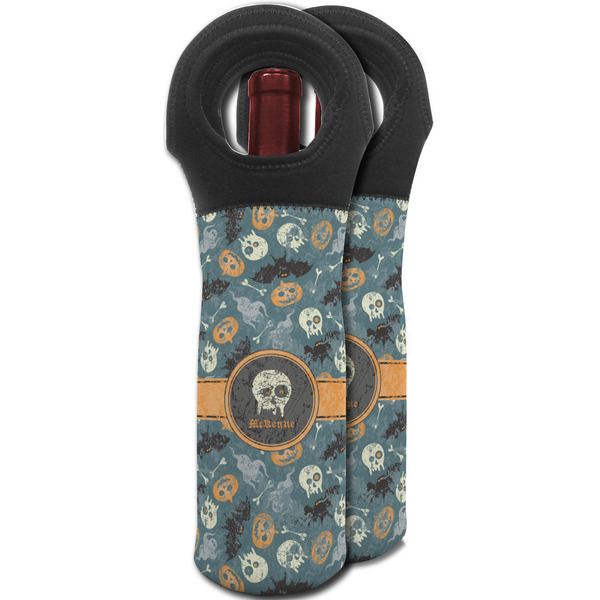 Vintage / Grunge Halloween Wine Tote Bag - MAIN