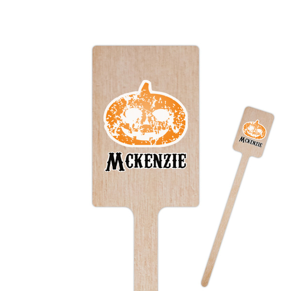 Custom Vintage / Grunge Halloween Rectangle Wooden Stir Sticks (Personalized)