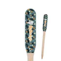 Vintage / Grunge Halloween Paddle Wooden Food Picks - Double Sided (Personalized)
