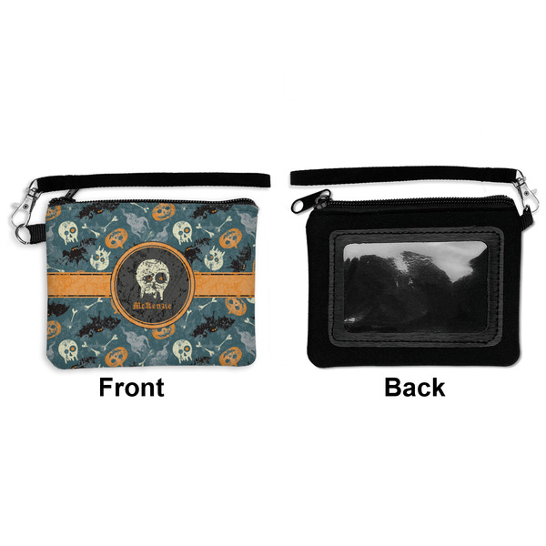 Vintage / Grunge Halloween Wristlet ID Cases - Front & Back