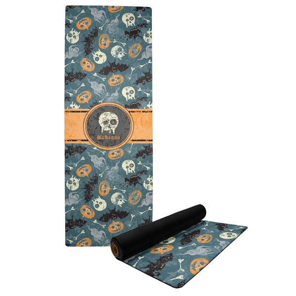 Custom Vintage / Grunge Halloween Yoga Mat (Personalized)