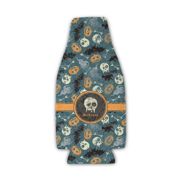 Custom Vintage / Grunge Halloween Zipper Bottle Cooler (Personalized)