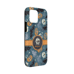 Vintage / Grunge Halloween iPhone Case - Rubber Lined - iPhone 13 Mini (Personalized)