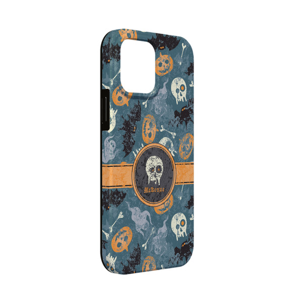 Custom Vintage / Grunge Halloween iPhone Case - Rubber Lined - iPhone 13 Mini (Personalized)