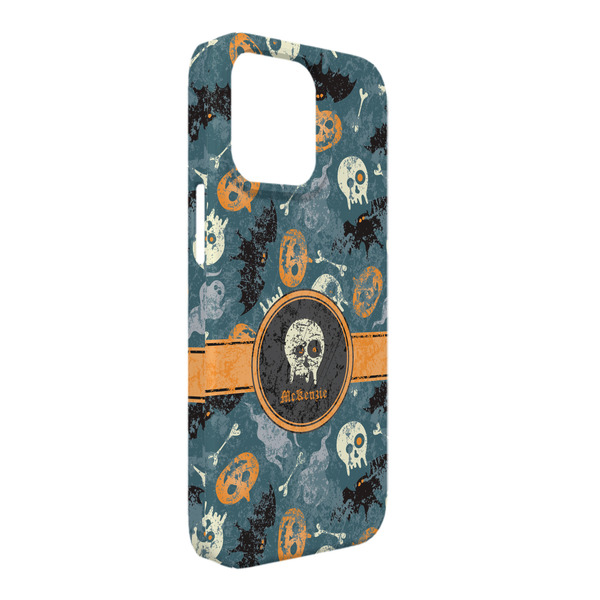 Custom Vintage / Grunge Halloween iPhone Case - Plastic - iPhone 13 Pro Max (Personalized)