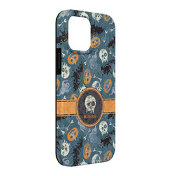 Vintage / Grunge Halloween iPhone Case - Rubber Lined - iPhone 13 Pro Max (Personalized)