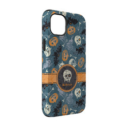 Vintage / Grunge Halloween iPhone Case - Rubber Lined - iPhone 14 Pro (Personalized)