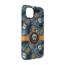 Vintage / Grunge Halloween iPhone Case - Rubber Lined - iPhone 14 (Personalized)