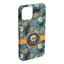 Vintage / Grunge Halloween iPhone Case - Plastic - iPhone 15 Pro Max (Personalized)