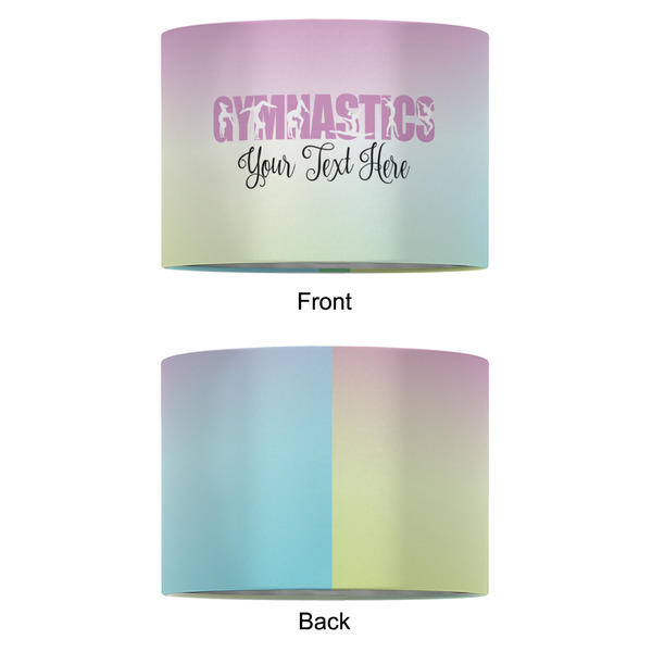 Gymnastics with Name/Text 12" Drum Lampshade - APPROVAL (Fabric)