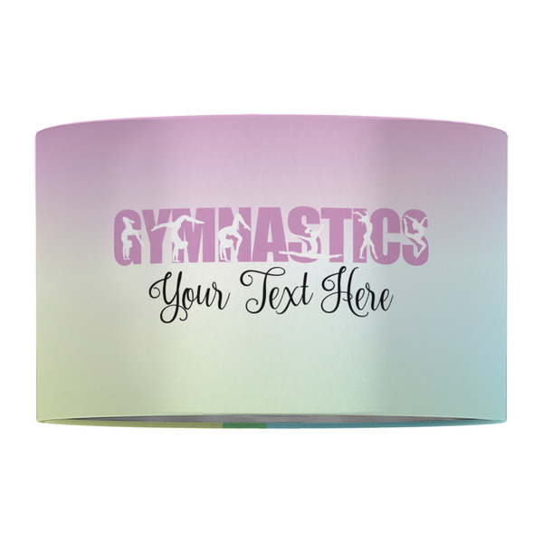 Gymnastics with Name/Text 12" Drum Lampshade - FRONT (Fabric)