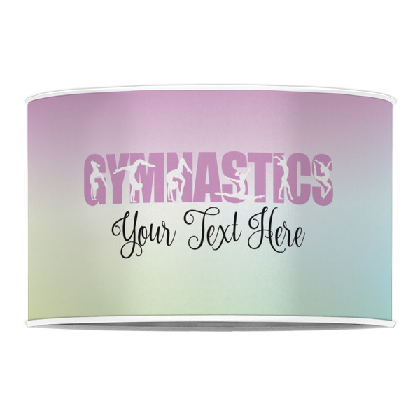 Gymnastics with Name/Text 12" Drum Lampshade - FRONT (Poly Film)