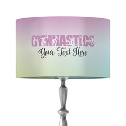 Gymnastics with Name/Text 12" Drum Lamp Shade - Fabric