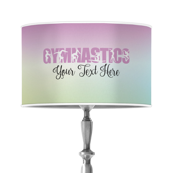 Custom Gymnastics with Name/Text 12" Drum Lamp Shade - Poly-film