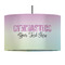 Gymnastics with Name/Text 12" Drum Lampshade - PENDANT (Fabric)