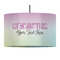 Gymnastics with Name/Text 12" Drum Pendant Lamp - Fabric