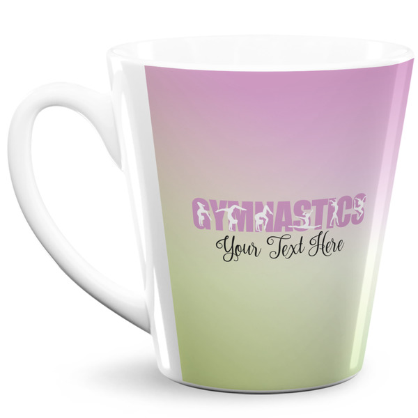 Custom Gymnastics with Name/Text 12 Oz Latte Mug