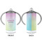 Gymnastics with Name/Text 12 oz Stainless Steel Sippy Cups - APPROVAL