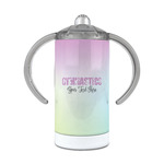 Gymnastics with Name/Text 12 oz Stainless Steel Sippy Cup