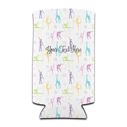 Gymnastics with Name/Text Can Cooler (tall 12 oz)