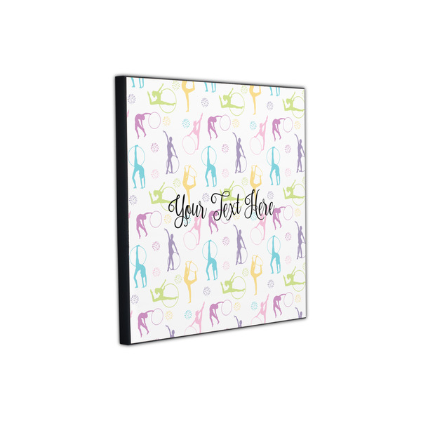 Gymnastics with Name/Text 12x12 Wood Print - Angle View
