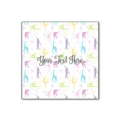Gymnastics with Name/Text Wood Print - 12x12
