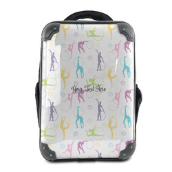 Gymnastics with Name/Text 15" Hard Shell Backpack