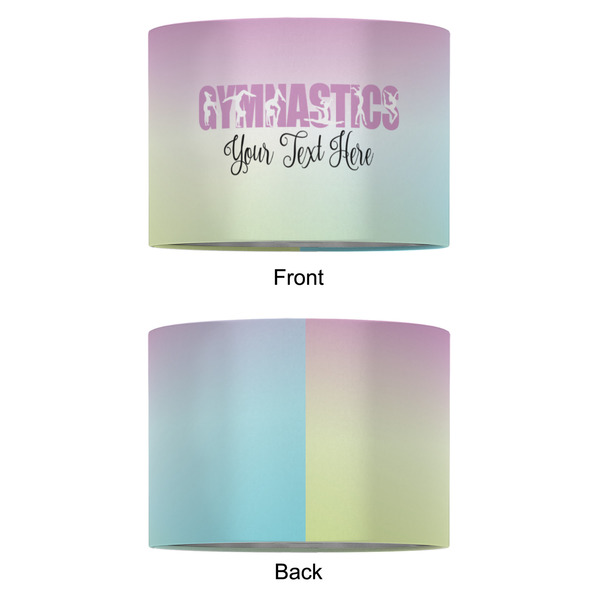 Gymnastics with Name/Text 16" Drum Lampshade - APPROVAL (Fabric)