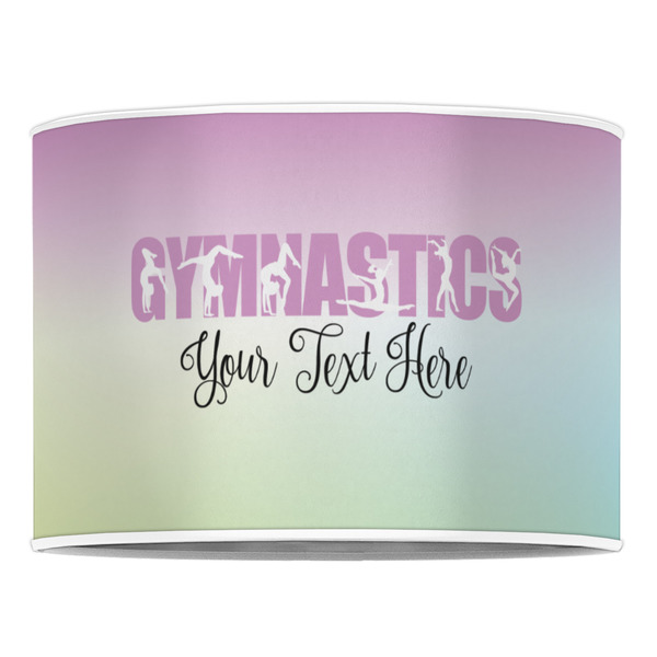 Gymnastics with Name/Text 16" Drum Lampshade - FRONT (Poly Film)