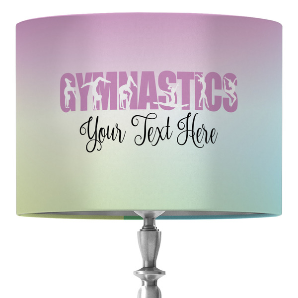 Custom Gymnastics with Name/Text 16" Drum Lamp Shade - Fabric