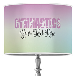 Gymnastics with Name/Text 16" Drum Lamp Shade - Poly-film