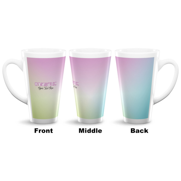 Gymnastics with Name/Text 16 Oz Latte Mug - Approval