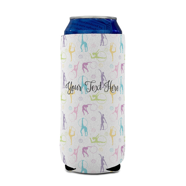 Gymnastics with Name/Text 16oz Can Sleeve - FRONT (on can)