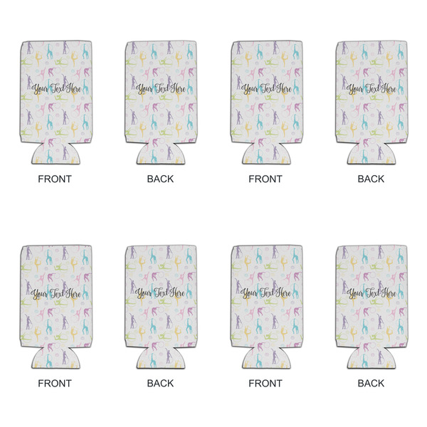 Gymnastics with Name/Text 16oz Can Sleeve - Set of 4 - APPROVAL