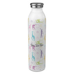 Gymnastics with Name/Text 20oz Stainless Steel Water Bottle - Full Print