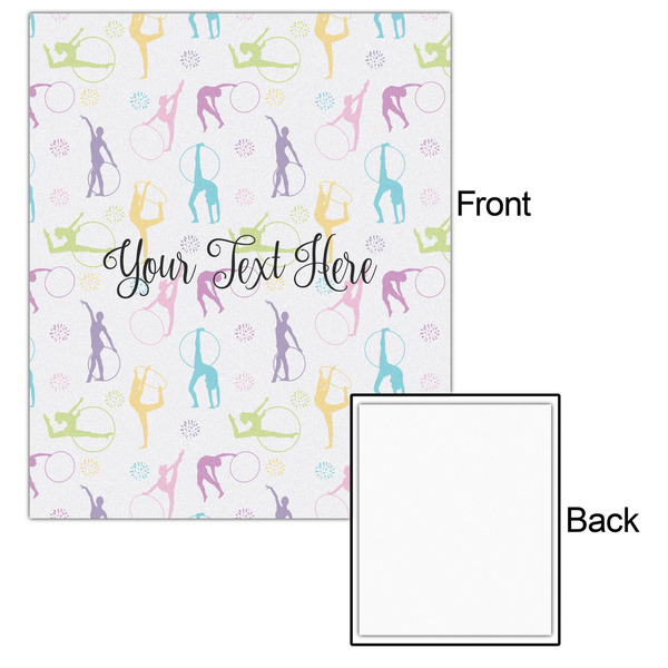 Gymnastics with Name/Text 20x24 - Matte Poster - Front & Back