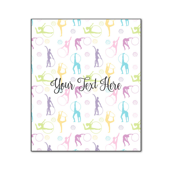 Gymnastics with Name/Text 20x24 Wood Print - Front View