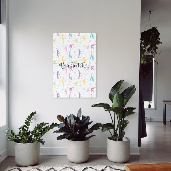 Gymnastics with Name/Text 20x30 - Canvas Print - In Context