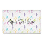 Gymnastics with Name/Text 3' x 5' Indoor Area Rug