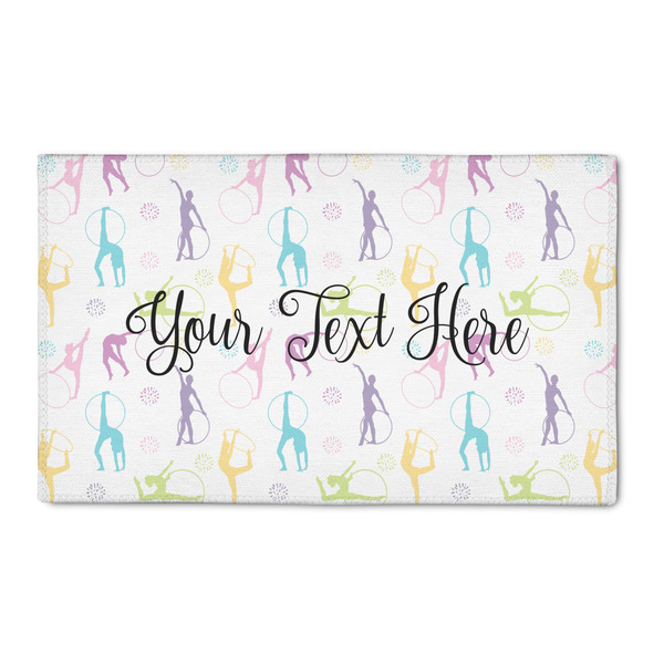 Custom Gymnastics with Name/Text 3' x 5' Indoor Area Rug
