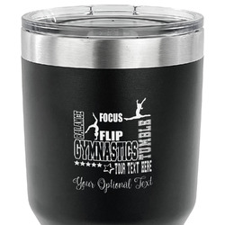 Gymnastics with Name/Text 30 oz Stainless Steel Tumbler