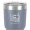 Gymnastics with Name/Text 30 oz Stainless Steel Ringneck Tumbler - Grey - Close Up